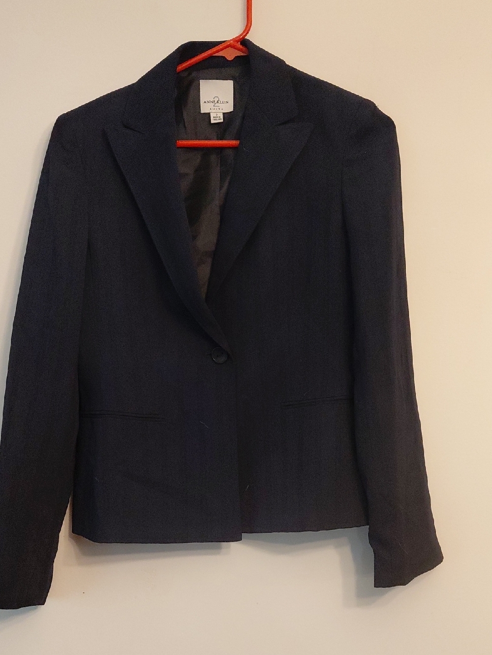 Anne Klein Navy Single-Button Women's Blazer